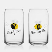 Mommy & Daddy Bee | 新しい親 ガラス缶 (裏面)