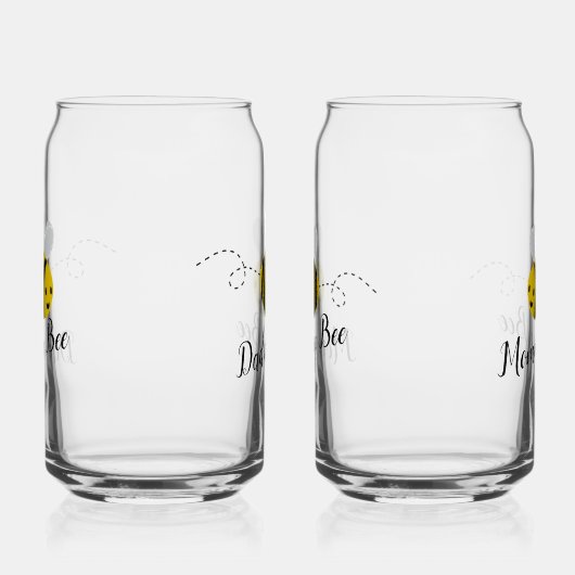 Mommy & Daddy Bee | New Parents ガラス缶 (左)