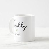 Mommy Daddy Mug Set ・新しい親Est 2023 Mug ・ F コーヒーマグカップ (正面左)