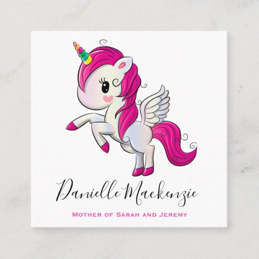 Mommy Date遊 Playdate Businessコールカード スクエア名刺 (正面)