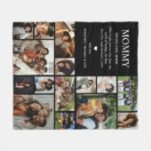 Mommy Definition Photo Collage フリースブランケット (正面(横))