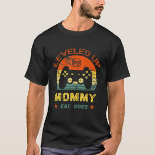 Mommy Est 2022ゲーマー新しいママ母まで平準化 Tシャツ