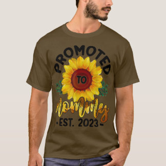 Mommy EST 2023ひまわり可愛いTシャツ Tシャツ