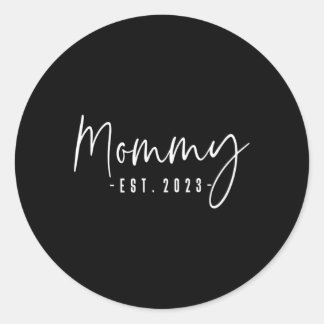 Mommy Est 2023母は新しい母の妊娠になる ラウンドシール