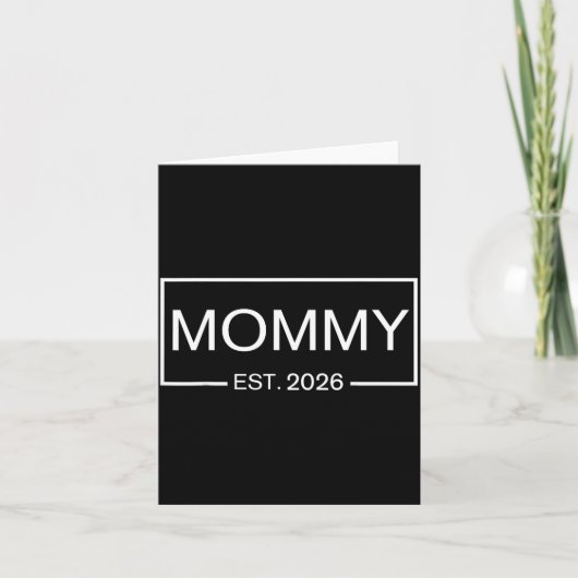 Mommy Est. 2026 New Mommy Pregnancy _ Promoted To  カード (正面)