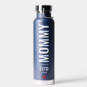 Mommy Established |写真カスタムのトレンディー ウォーターボトル (左面)