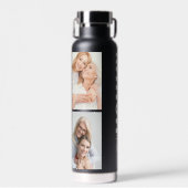 Mommy Established |日カスタム付4フォトブラック ウォーターボトル (正面)