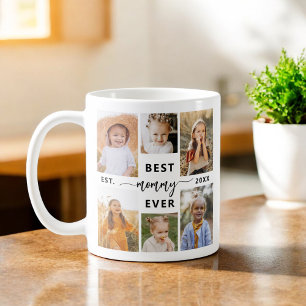 Mommy Ever 最高の - Mother's Day Photo Collage コーヒーマグカップ