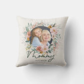 mommy gift photowater colorフローラ母の日 クッション (裏面)