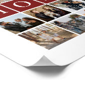 Mommy Grid 30 Photo Collage Family Keepsake ポスター (角)