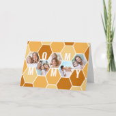 Mommy Humniteフォトコラージュ5フォト誕生日 カード (正面)