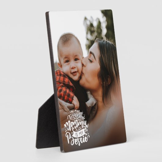 Mommy is my Bestie Mum引用文BFF Photo Overlay フォトプラーク (側面)