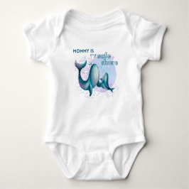 Mommy is my safe shore - baby bodysuit ベビーボディスーツ