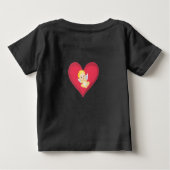 Mommy is my Valentine ベビーTシャツ (裏面)