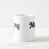 Mommy Italian Flag Mug コーヒーマグカップ (中央)