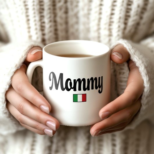 Mommy Italian Flag Mug コーヒーマグカップ
