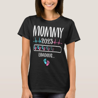 Mommy Loading 2023妊娠発表 Tシャツ