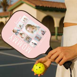 Mommy | Love You | フォトコラージュ ピックルボールラケット