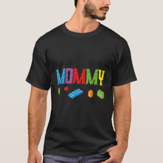 Mommy Master Builder建物ブロックファミリ Tシャツ