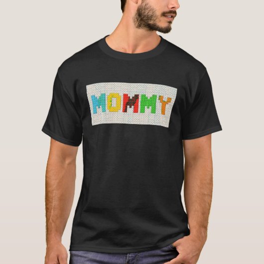 Mommy Master Builder建物ブロックマザー Tシャツ (正面)