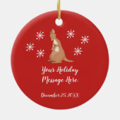 Mommy & Meカンガルーと雪片 セラミックオーナメント (裏面)