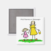 Mommy & Me – マザーとドーターブロンド磁石 マグネット (正面/裏面)