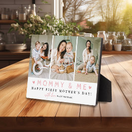 『Mommy & Me』 1st Mother's Day 3 x Photo Collage フォトプラーク