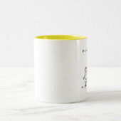 Mommy & Me Mug(タイトル付きスケッチ) ツートーンマグカップ (中央)