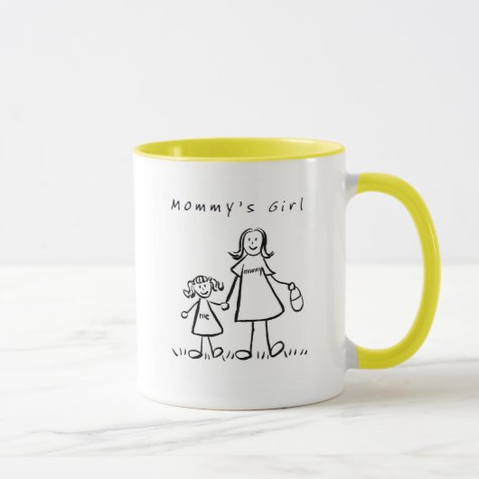 Mommy & Me Mug (タイトル付きスケッチ) マグカップ (右)