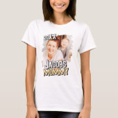 Mommy Modern Simple Grunge Custom Baby Photo Tシャツ (正面)