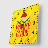 Mommy Mommy-56876ラウンドクロックを呼び出す スクエア壁時計 (傾斜)