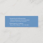 Mommy / mummy呼び出しスリム情報カード コーリングカード (裏面)