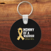 Mommy of A Warrior Children Cancer認識度1 キーホルダー (正面)
