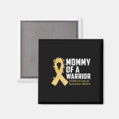 Mommy of A Warrior Children Cancer認識度1 マグネット (正面/裏面)