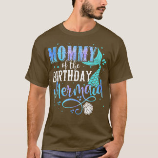 Mommy Of The Birthday Mermaid Family Matching Part Tシャツ