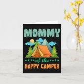 Mommy Of The Happy Camper 1st Birthday Camping Mat カード (黄色い花)