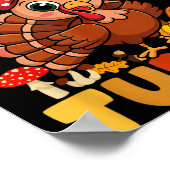 Mommy Of The Little Turkey Thanksgiving Baby Showe ポスター (角)
