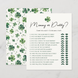 Mommy or Daddy St. Patrick's Day赤ちゃんシャワーゲーム