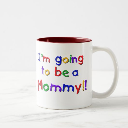Mommy Primary Colorsになる ツートーンマグカップ (右)