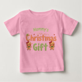 Mommy’s Christmas Gift Baby Shirt | Cute Holiday ベビーTシャツ