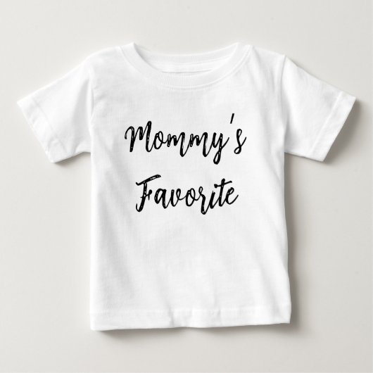 Mommy’s Favorite  – Cute Minimal Kids ベビーTシャツ (正面)
