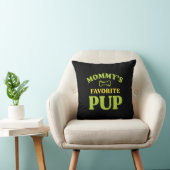 Mommy’s Favorite Pup Dog Mom Decor クッション (椅子)