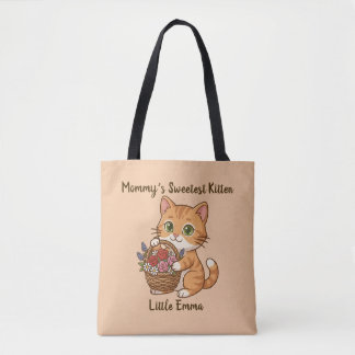 Mommy’s Sweetest Kitten: Whimsical Kids' Tote トートバッグ