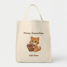 Mommy’s Sweetest Kitten: Whimsical Kids' Tote Bag トートバッグ