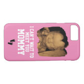 Mommy Sonogramに会うのを待つことができないベビーフォトピンク Case-Mate iPhoneケース (裏面(横))