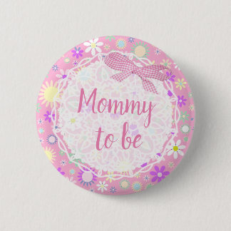 Mommy to beフローラBaby Showerボタン 缶バッジ