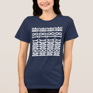 MOMMY TO BE - 隠されたメッセージ トライブレンドTシャツ