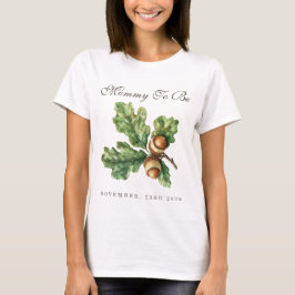 Mommy To Be Autumn Woodland Baby Shower Tシャツ