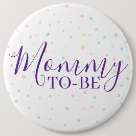 Mommy-to-Be Baby Sprinkle Pastel Confetti Button 缶バッジ