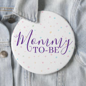 Mommy-to-Be Baby Sprinkle Pastel Confetti Button 缶バッジ (インサイチュ)
